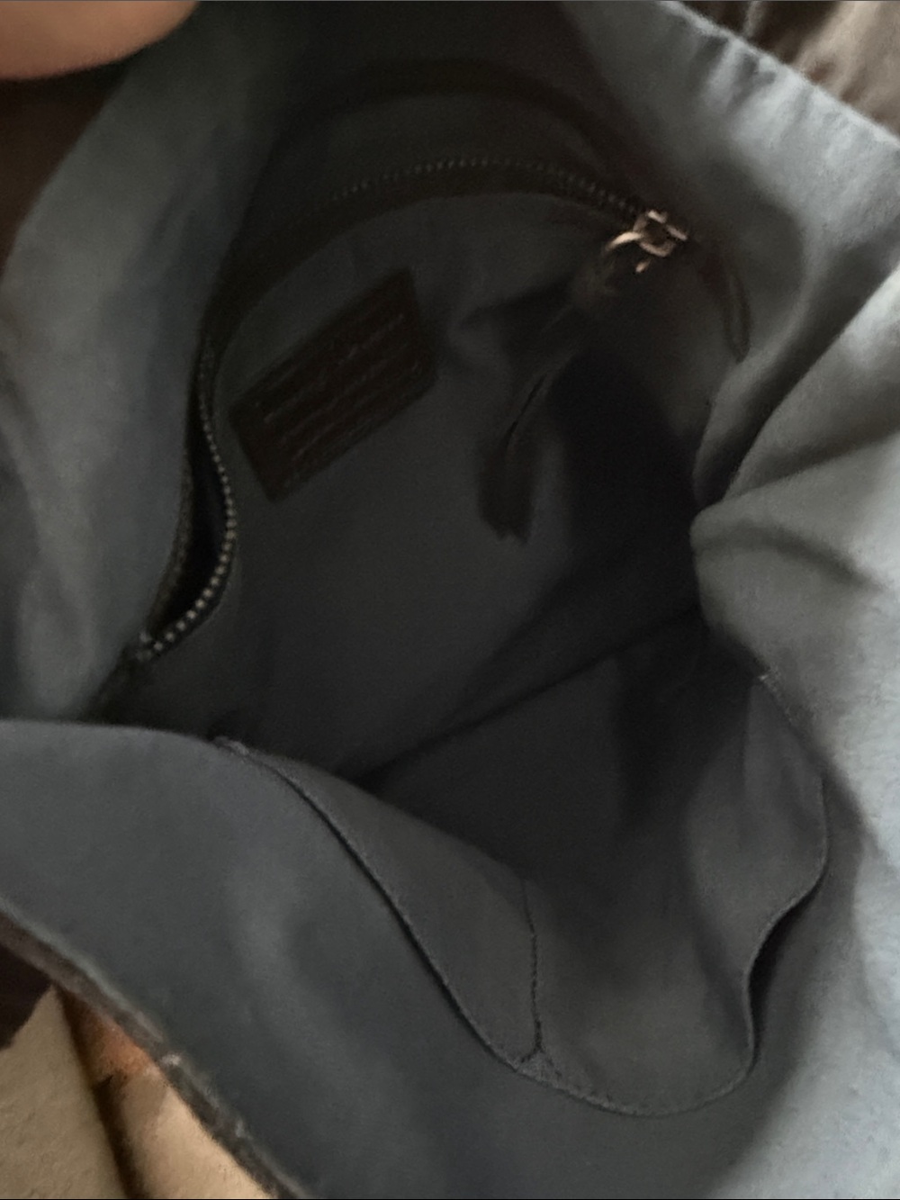 Lucky Brand Black Suede Shoulder Bag with Braided Strap - Picture 7 of 9